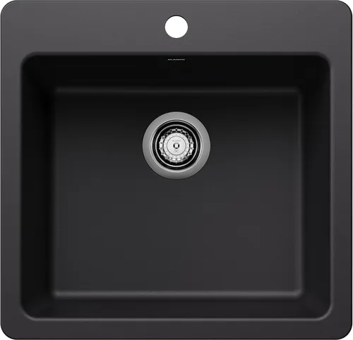 Vista 10 de BLANCO 443227 Liven SILGRANIT - Fregadero de cocina de 21 pulgadas con un solo tazón, color antracita