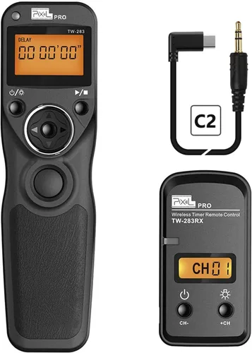 Vista 16 de Obturador remoto compatible con Canon, control remoto temporizador de liberación de obturador inalámbrico PIXEL E3/N3 compatible con Canon Eos 1D 5D