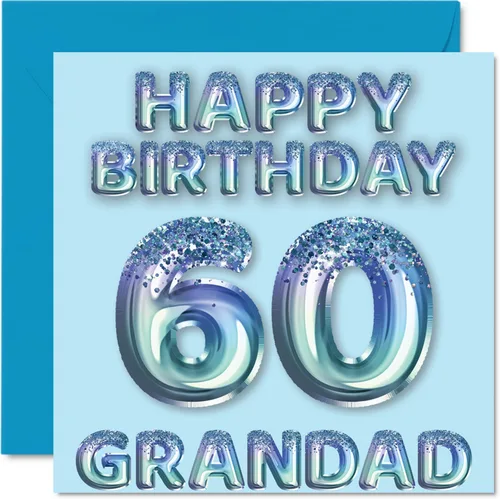 Vista 314 de Stuff4 Tarjeta de primer cumpleaños para niños, globo de fiesta con purpurina azul, tarjetas de feliz cumpleaños para niño de 1 año, nieto, hijo, 57