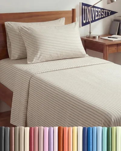 Vista 240 de Juego de sábanas Twin de 4 piezas - Cómodo, transpirable y refrescante - Juego de ropa de cama de lujo de hotel ultrasuave con bolsillos profundos