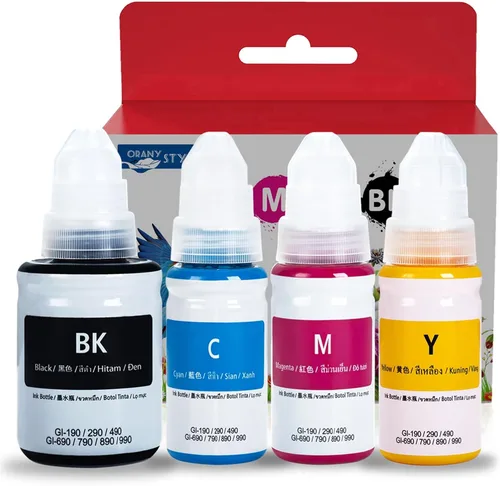 Vista 2 de Botellas de tinta de repuesto compatibles con GI290 para Canon PIXMA G1000 G1200 G1800 G2100 G2200 G2400 G2800 G3200 G3600 G3800 G4100 G4600 G4211 0