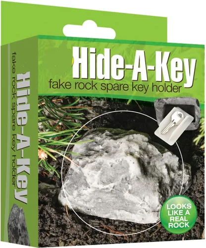 Vista 4 de Hide a Key Outside Rock Parece una roca real – Llave de roca resistente a la intemperie perfecta para emergencias – Ocultador de llaves de roca