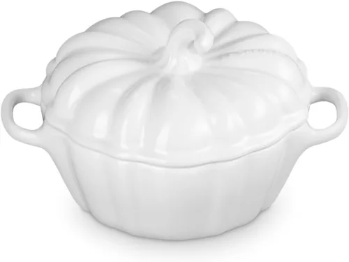 Vista 12 de Le Creuset Mini Cocotte de calabaza figurativa de gres, 12 oz., alcachofa