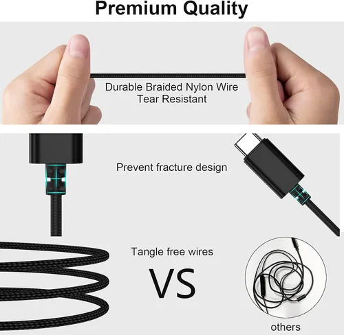 Vista 6 de Auriculares USB C con cable para Samsung S26 Ultra S25 FE S23 A17 A16 A36 A37 A57 con aislamiento de ruido intrauditivo tipo C con micrófono
