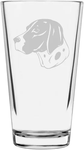 Vista 214 de Podenco Canario - Vaso de pinta de 16 onzas con temática de perro personalizado
