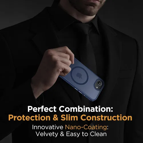 Vista 7 de Miracase Funda para iPhone 16e para MagSafe [con 2 protectores de pantalla] [protección superior de grado militar] antihuellas, translúcida mate a