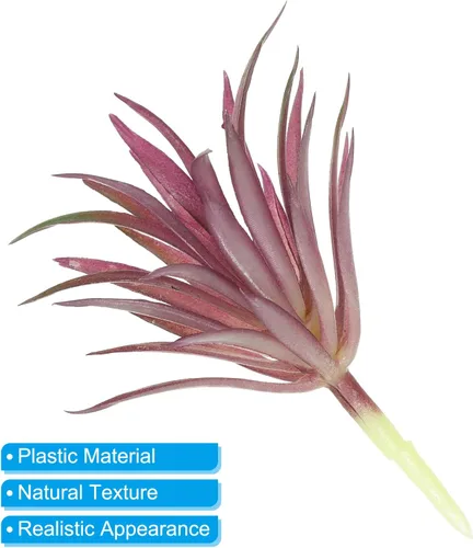 Vista 4 de PATIKIL Plantas suculentas artificiales, paquete de 4 plantas falsas pequeñas, plantas suculentas falsas sin maceta para decoración del jardín