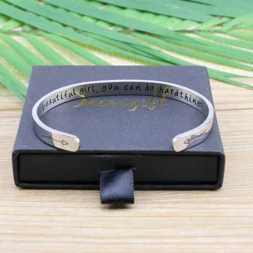 Vista 6 de MEMGIFT - Pulsera inspiradora para mujer joyería inspiradora regalo para su cumpleaños