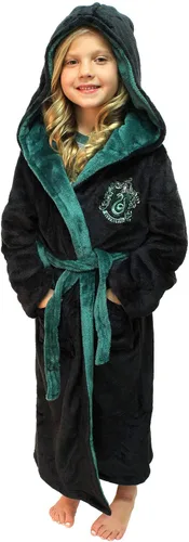 Vista 3 de Harry Potter Hogwarts Houses - Bata de forro polar para niña - Gryffindor Hufflepuff Slytherin Ravenclaw