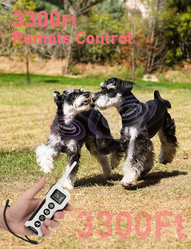 Vista 5 de Collar de entrenamiento para perros sin choque, collar vibratorio para perros pequeños, medianos y grandes, sin golpes, sin puntas