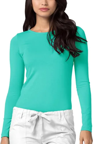 Vista 22 de Adar Underscrubs para Mujeres - Camiseta Underscrub de Manga Larga Comfort Aguamarina (Aquamarine)