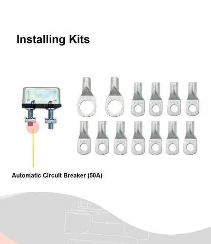 Vista 4 de Kit de interruptor giratorio de motor de lona que reemplaza a ATPRS1 5540710 9421-12 VDC 50 amperios