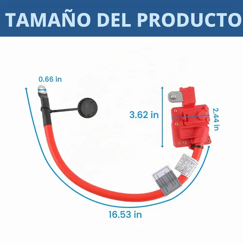 Vista 4 de Terminal positivo de la batería del cable de soplado de cable de plomo más poste reemplazo para BMW E90 E91 E92 E82 E84 E88 128i 135i 325i 325xi