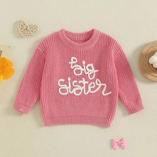 Vista 38 de VISGOGO Suéter a juego para hermanitas grandes y pequeñas, ropa de una sola pieza