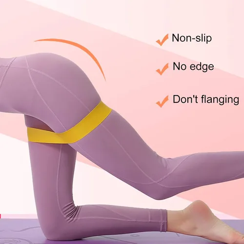 Vista 5 de 5 bandas de ejercicio elásticas de resistencia para ejercicio, fitness, yoga, cinturón de entrenamiento, 5