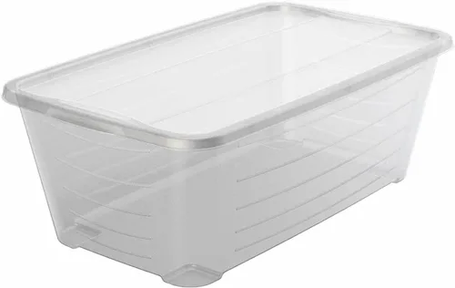 Vista 12 de Life Story Caja de almacenamiento rectangular de plástico transparente de 6 cuartos de galón para organización del hogar y el armario, paquete de 4