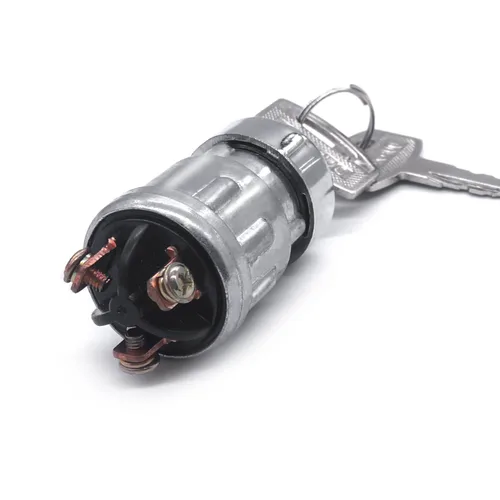Vista 6 de mankk Interruptor de encendido de 3 cables con llave de 12 V, interruptor universal de arranque de motor, apagado/encendido (arranque), 3 posiciones