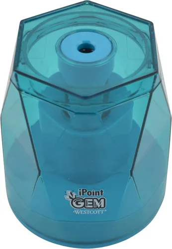 Vista 4 de Westcott iPoint® GEM - Sacapuntas con batería, color azul (00529)