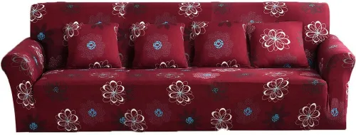 Vista 10 de ele ELEOPTION Fundas de sofá biplaza de alta elasticidad para sofá de 2 cojines, fundas de sofá biplaza para protector de muebles, juego de sofá