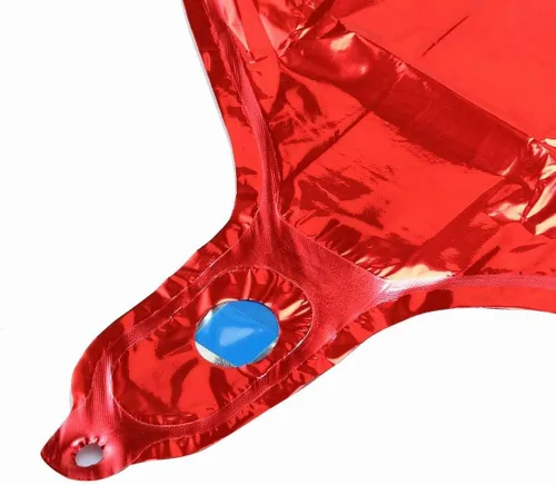 Vista 6 de Globos de aluminio BinaryABC, globos de forma de corazón de helio en color rojo para San Valentín, bodas, cumpleaños y decoraciones de fiesta