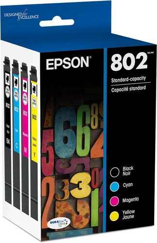 Vista 16 de EPSON 802 DURABrite Ultra Ink Cartucho negro de alta capacidad (T802XL120-S) funciona con WorkForce Pro WF-4720, WF-4730, WF-4734, WF-4740