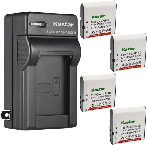 Vista 7 de Kastar Cargador de batería de pared AC para Minolta MN4K100Z 4K Ultra HD, Minolta MN4K30NV 4K Ultra HD / 30 MP, Minolta MN100HDZ 1080P HD