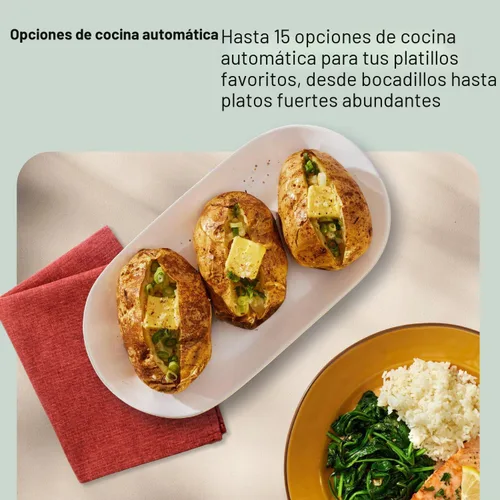 Vista 10 de Panasonic NN-SN65KB Horno de microondas con tecnología Inverter 1200W, 1.2 pies cúbicos. Pequeño con Sensor Genius de cocción de un toque, botón