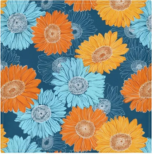Vista 35 de MNSRUU Juego de 4 servilletas de tela para otoño, otoño, Acción de Gracias, calabaza, girasol, lavable, poliéster, cocina, servilletas de tela