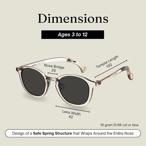 Vista 5 de Gafas de sol unisex Jupiter de 1.614 in anti UV para niños y niñas