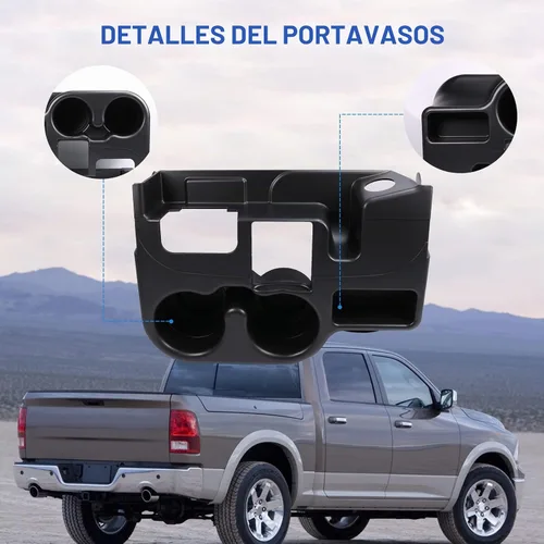 Vista 4 de DICMIC Apoyabrazos de consola central con portavasos adicional para Dodge Ram 1500 2500 3500, 2003-2012
