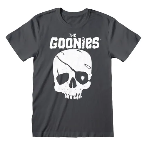 Vista 2 de Camiseta de Manga Corta The Goonies Skull and Logo Grafito