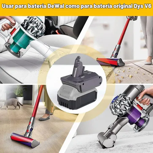 Vista 7 de EID Adaptador de batería Dyson V6 para batería Dewalt 20V 60V a Dyson V6 SV04 SV03 DC59 DC58 DC62 SV09 SV05 Animal Absolute Motorhead convertidor
