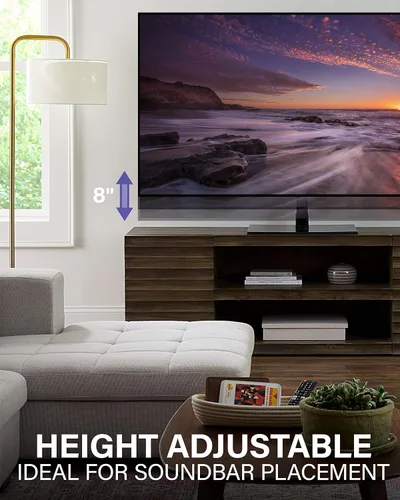Vista 3 de SANUS Soporte universal para TV - Soporte de repuesto grande con base giratoria para pantallas de hasta 86" - Gira 70 grados y ajusta la altura