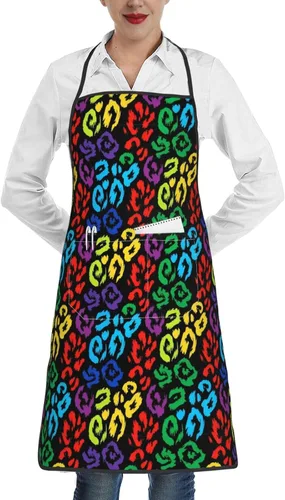 Vista 23 de Delantales de cocina divertidos para hombre, mujer, marido, esposa, cocina, restaurante, pintura, jardinería, parrilla, Navidad