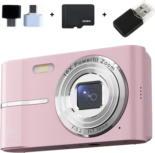 Vista 3 de Cámara de vlogging digital Pin-k 4k para cámaras compactas de bolsillo