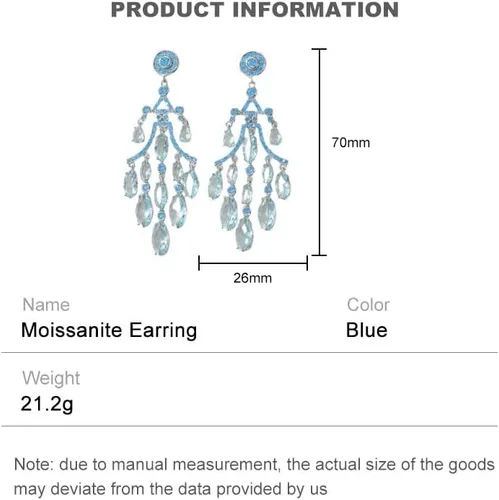 Vista 2 de Delicados pendientes de borla de gota de agua de moissanita de oro de 14 quilates, aretes de araña de cristal geométrico, joyería para fiestas