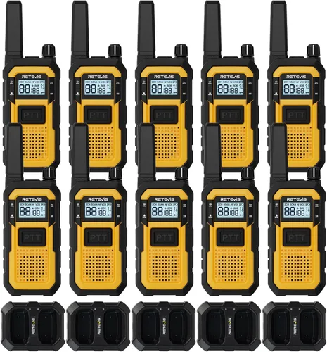 Vista 19 de Retevis Walkie Talkies de construcción RB48 largo alcance, durabilidad