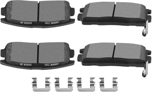 Vista 29 de SCITOO D273 Juego de pastillas de freno cerámicas delanteras de reemplazo 1984-1985 para Honda Accord, 1988-2000 para Honda Civic, 1993-1997