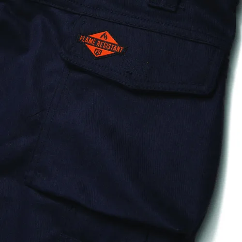 Vista 6 de Cat erpillar FR - Pantalones de trabajo para hombre hechos de mezcla de algodón transpirable resistente al fuego de 9 onzas con amplio