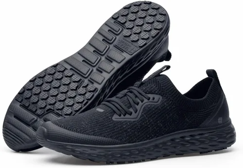 Vista 4 de Shoes for Crews Everlight Pro, Women's Slip Resistant Work Shoes, Water Resistant, Black