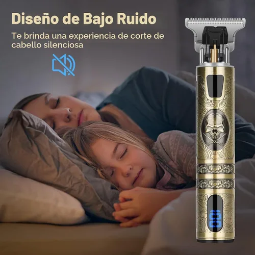 Vista 7 de candyfouse Cortapelos profesional para hombres, recortadora de barba inalámbrica recargable con pantalla LCD, kit de corte y aseo, carga USB tipo C