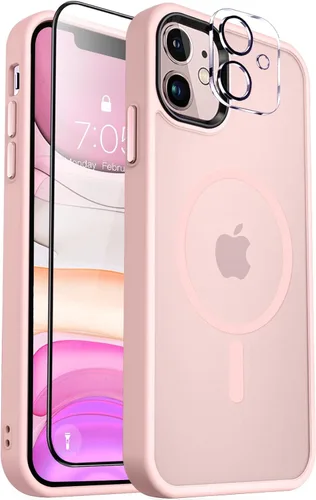 Vista 109 de MOCCA - Funda magnética resistente para iPhone XR de 6.1 pulgadas, compatible con MagSafe, funda con protección contra caídas de grado militar
