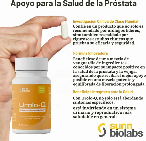 Vista 3 de Urolo-Q Soporte de próstata extra fuerte para prostatitis crónica, CPPS suplementos eficaces para la salud de la próstata de máxima fuerza