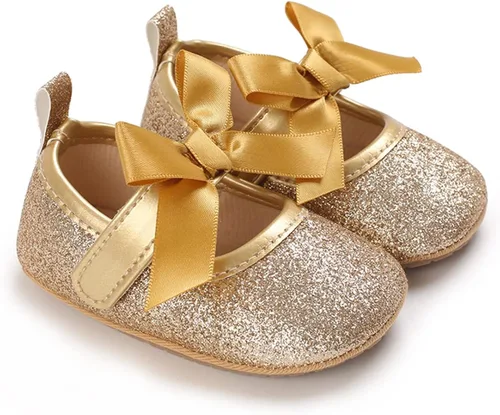 Vista 4 de BENHERO Zapatos de bebé para niñas zapatos planos Mary Jane para bebé vestido de boda zapatos deportivos para bebé