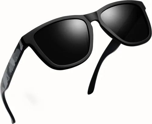Vista 3 de Joopin Lentes de sol polarizados grandes y cuadrados para hombres, lentes de sol grandes de moda para mujer, protección UV, lentes de sol unisex