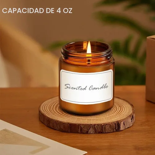 Vista 4 de Frascos de vidrio de 4 onzas con tapas, paquete de 16 frascos ámbar con tapas y forros internos, boca ancha Frascos de vidrio negros para crema