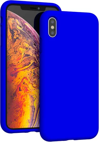 Vista 15 de Funda compatible con iPhone Xs Max de 6.5 pulgadas, protección contra caídas de gel de silicona líquida de cuerpo completo con microfibra suave a