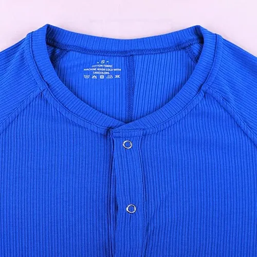 Vista 2 de Pijama de una pieza con botones de manga larga para hombre