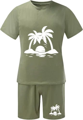 Vista 2 de Aipengry Conjunto deportivo para hombre de los años 80, ropa de entrenamiento de terciopelo para hombre, conjunto deportivo
