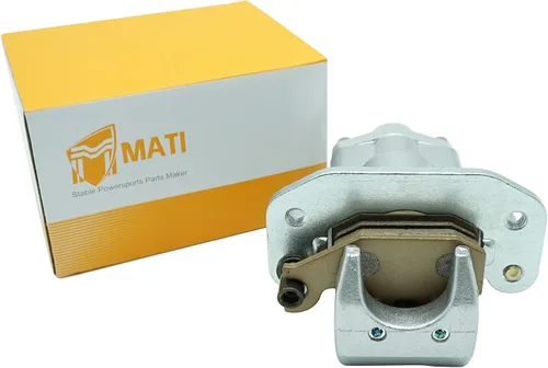 Vista 2 de M MATI Calibrador y pastillas de freno trasero para Yamaha Raptor 700 YFM700 2006-2012 sin freno de estacionamiento 1S3-2580V-12-00